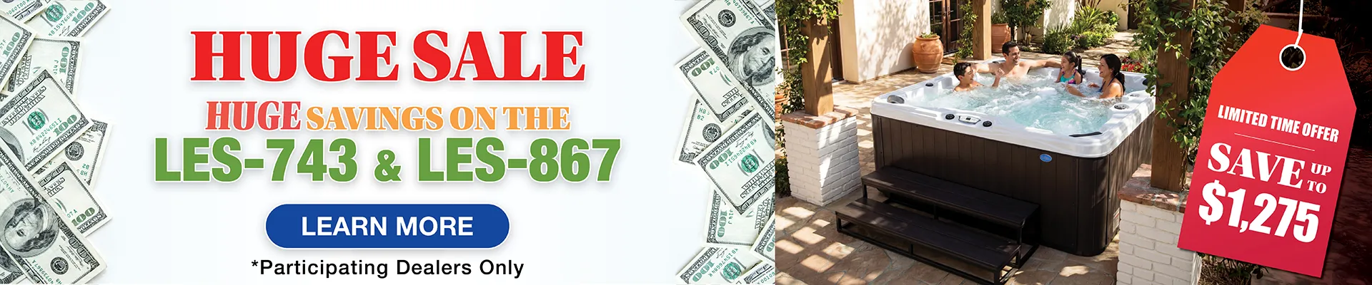 Calspas hot tub being used in a family setting - Joplin